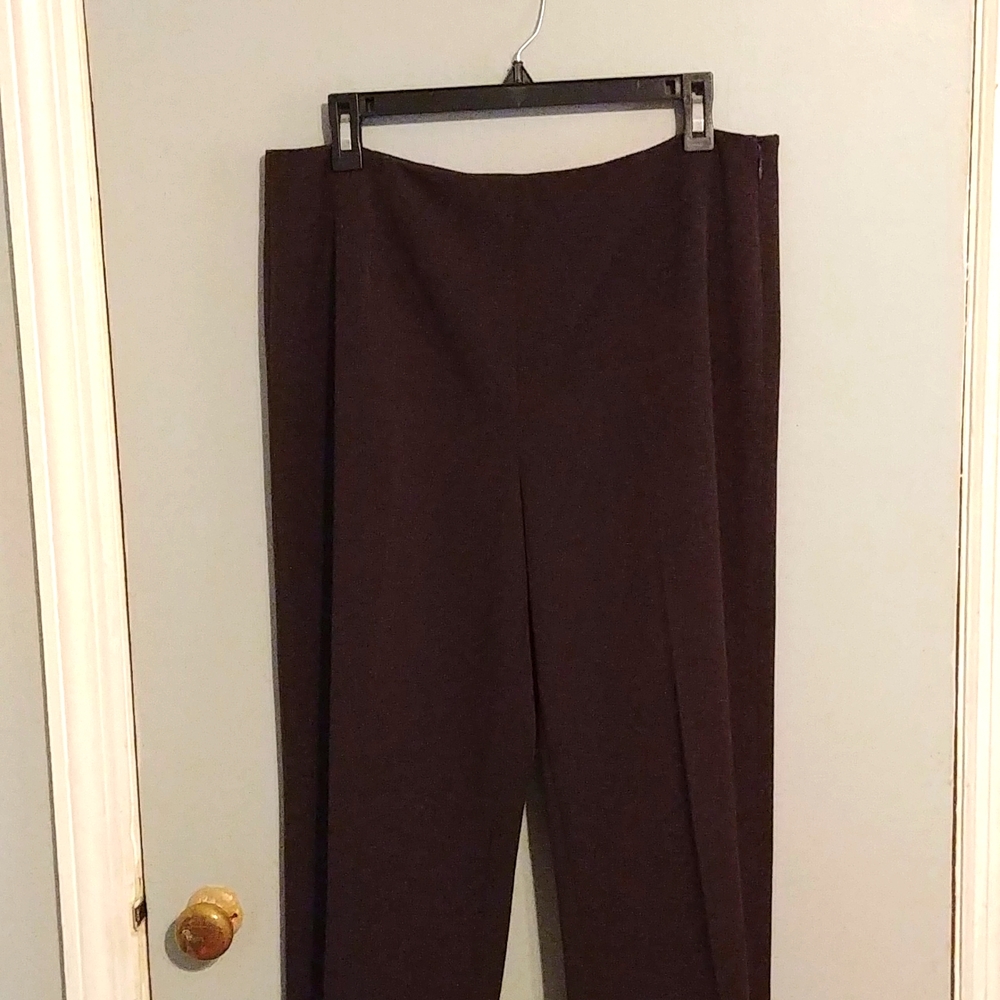 Talbot size 14 stretch chocolate brown slacks